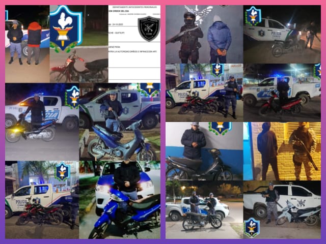 CHACO: Operativo “Patrullaje Motorizado Lince”: Más De 900 Personas Identificadas Y 93 Motocicletas Secuestradas | Último momento en Chaco