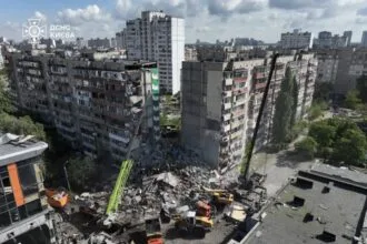 Videos: un masivo ataque de Rusia a Ucrania con drones causó seis muertos