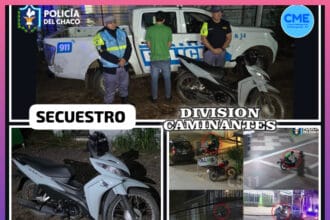 CHACO: Recuperaron Una Motocicleta Robada Y Demoraron A Un Joven Tras Una Persecución | Último momento en Chaco