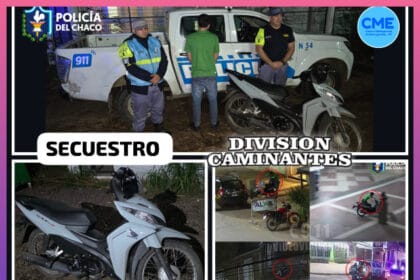 CHACO: Recuperaron Una Motocicleta Robada Y Demoraron A Un Joven Tras Una Persecución | Último momento en Chaco
