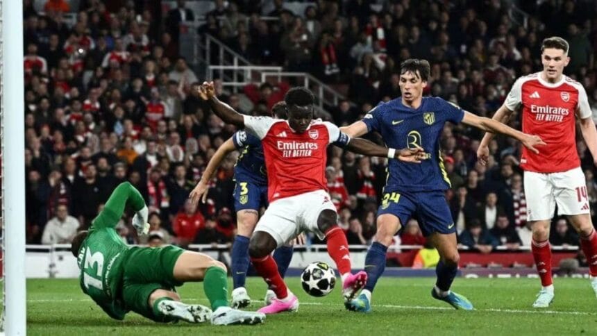 Arsenal venció al Atlético Madrid y se convirtió en el primer finalista de la Champions League