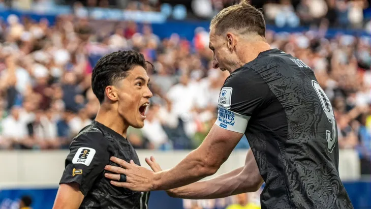Eli Just anotó el primer gol de Nueva Zelanda en la Copa del Mundo. 
