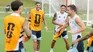 La Selección argentina se entrenó en Atlanta antes del cruce con Inglaterra.
