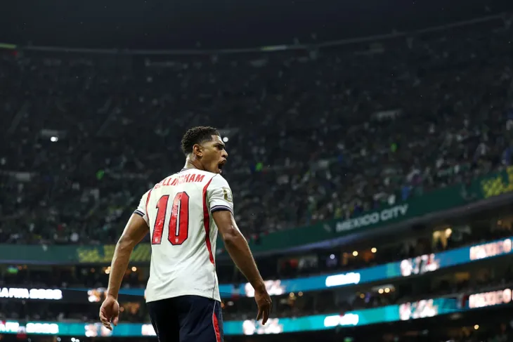 Jude Bellingham, la figura de la Selección inglesa en el duelo ante la Selección argentina. Jude Bellingham, la figura de la Selección inglesa en el duelo ante la Selección argentina.