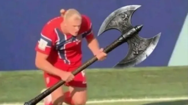 Erling Haaland, el gran protagonista de la victoria de Noruega y de los memes.