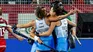 El festejo de Las Leonas cuando terminó el partido. Con este resultado, jugarán ante Australia en semifinales del Mundial 2026.