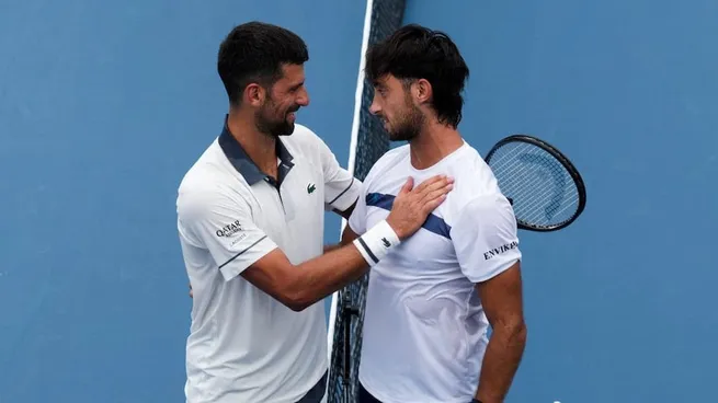 Tengo muchas ganas de jugar, había dicho Novak Djokovic antes del partido.