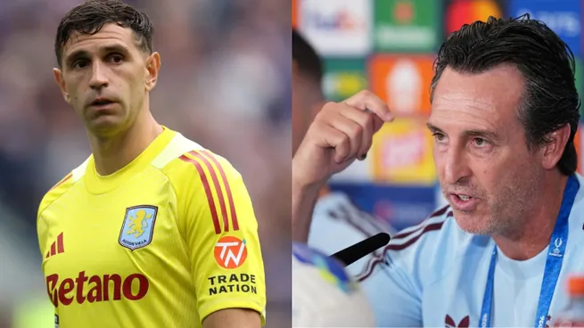 Unai Emery confirmó el Emiliano Martínez, arquero de la Selección argentina, pidió irse del Aston Villa.