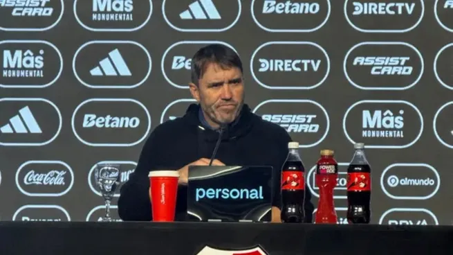 Fuerte cruce de Chacho Coudet con un periodista tras la victoria de River.