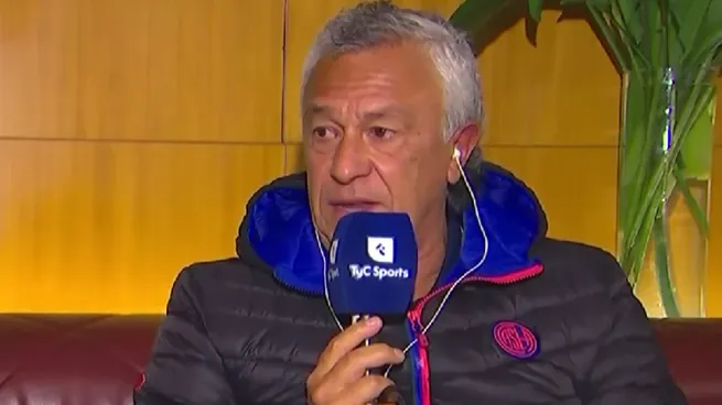 Néstor Pipo Gorosito desde la concentración de San Lorenzo previa al partido de este sábado frente a Unión.