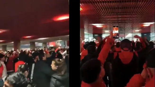 River en crisis: volvieron los cantos y protestas en el hall del Monumental