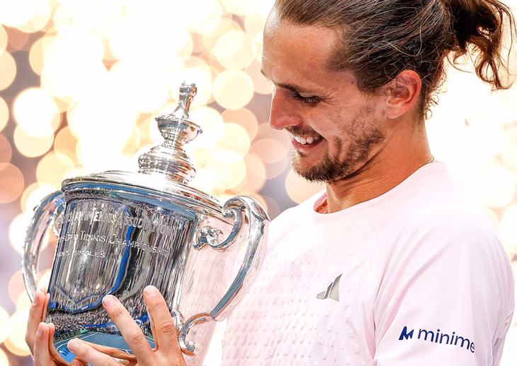 La algería de Zverev tras ganar el US Open.