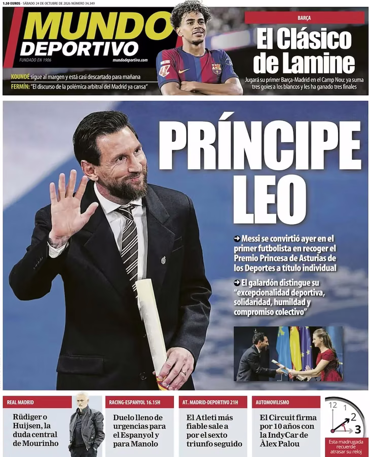 El astro dejó Barcelona en 2021. El astro dejó Barcelona en 2021.