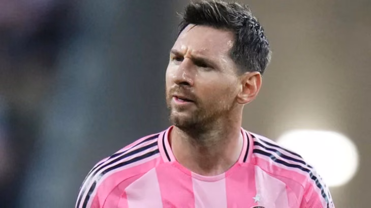 Messi enojado.