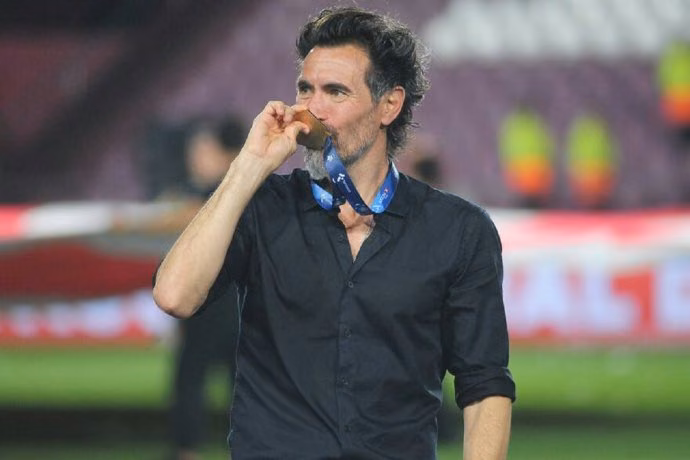 Eduardo Domínguez, campeón con Estudiantes.