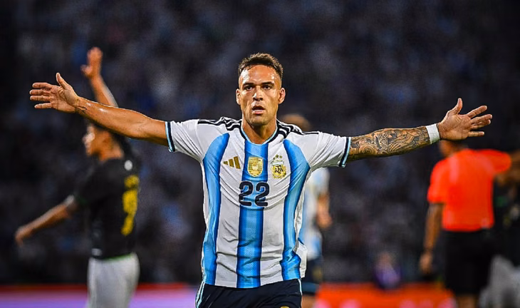 Lautaro, una de las figuras en la última fecha FIFA de la Selección argentina.