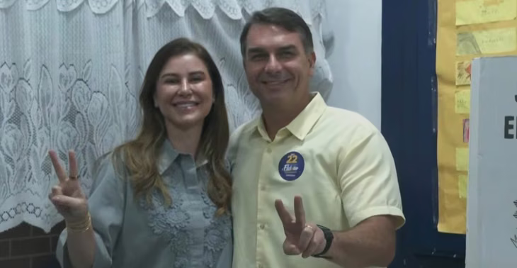 Bolsonaro votó en Río de Janeiro.